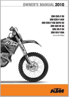 ktm exc 2502011 user manual