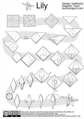Origami flowers printable instructions