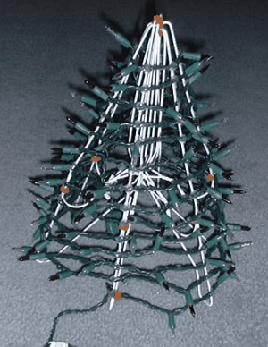 wire coat hanger christmas tree instructions