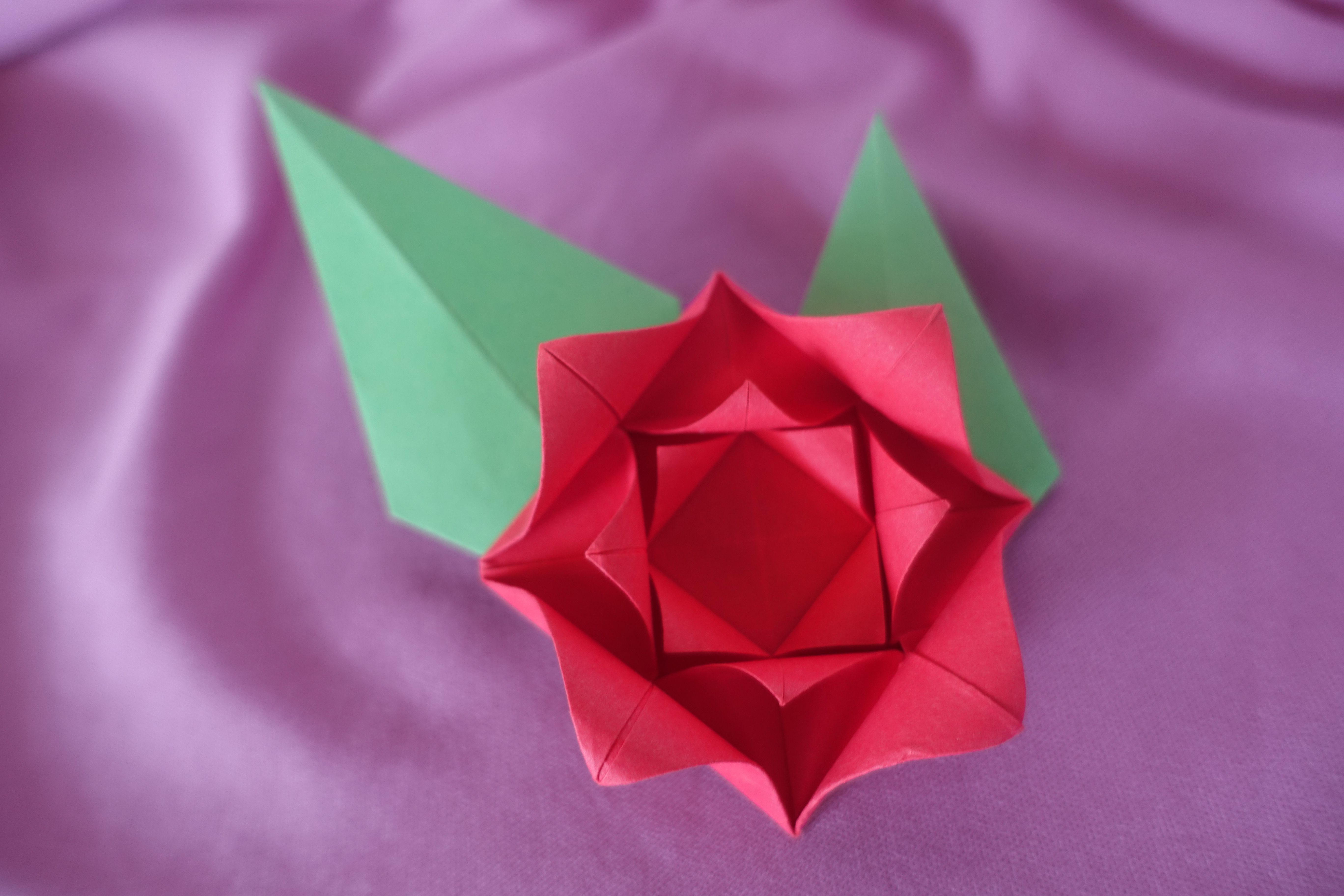 easy origami kawasaki rose instructions