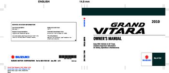 suzuki sx4 2010 owners manual pdf