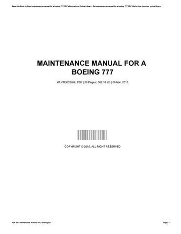 boeing 737 800 aircraft maintenance manual pdf