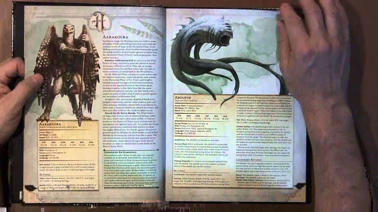 monsters manual guide 5e download