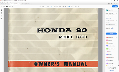 1971 honda ct90 owners manual pdf