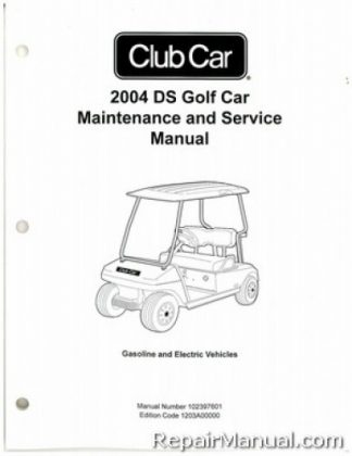 2007 club car precedent service manual