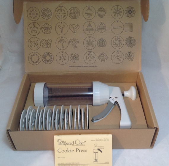 pampered chef cookie press 1525 instructions