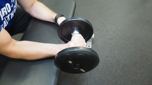 dumbbell wrist curl instructions