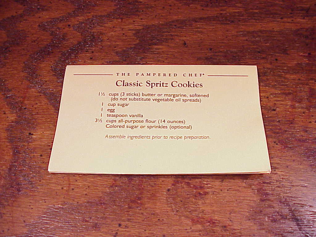 pampered chef cookie press 1525 instructions