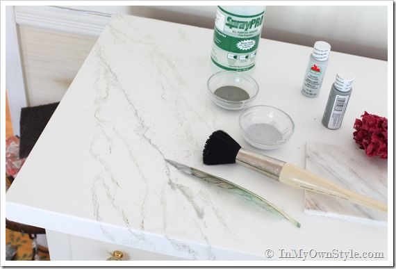 Faux marble painting instructions