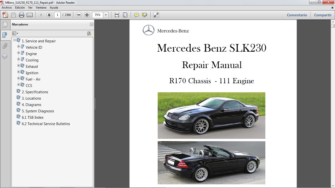 mercedes benz slk230 repair manual