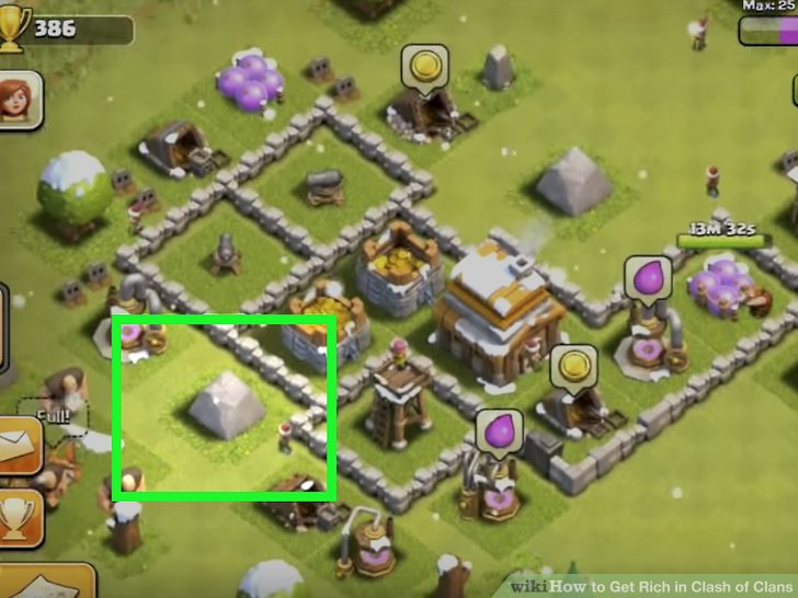 Clash of clans how to get trees around your base