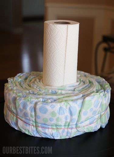 baby towel cake instructions