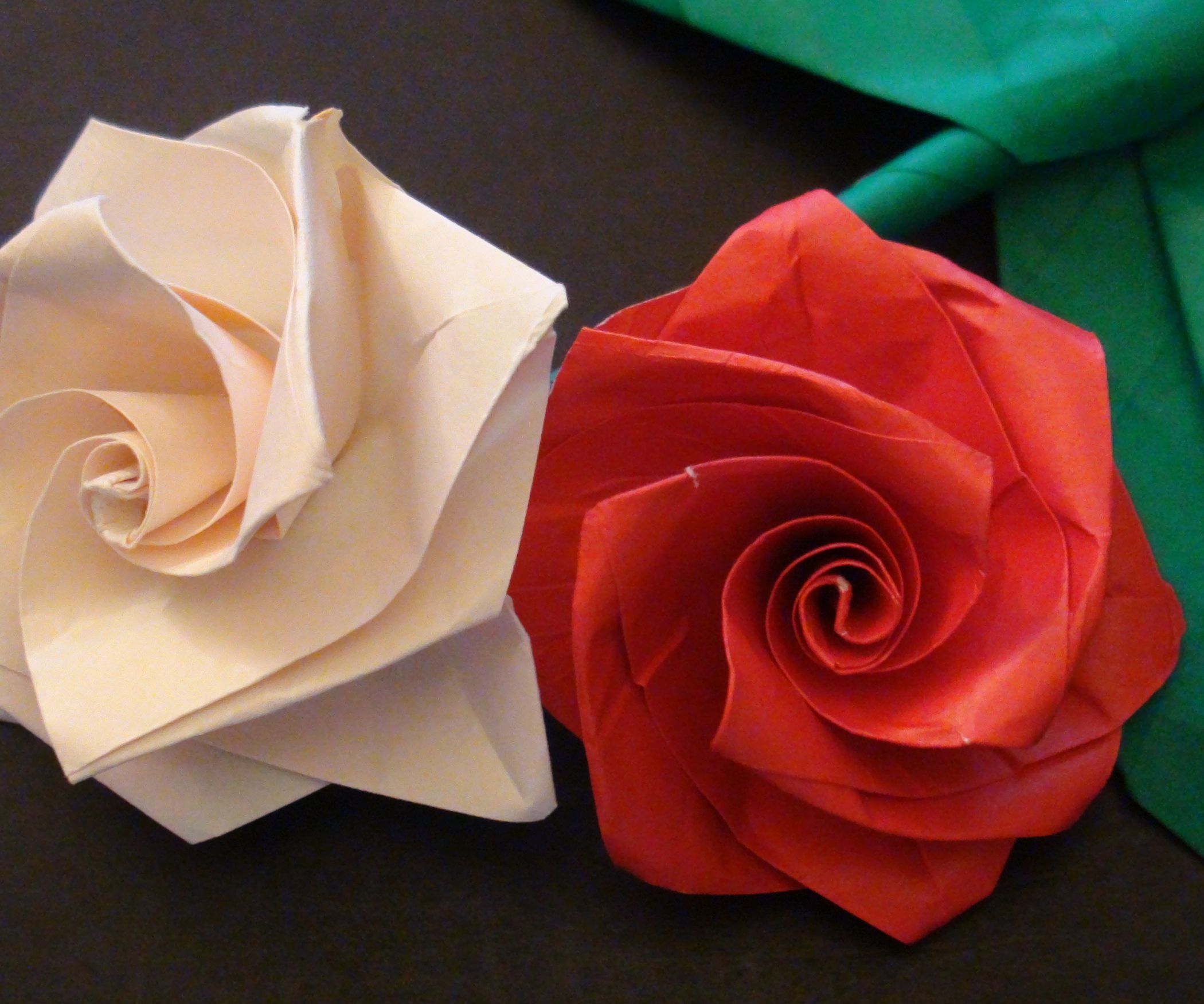 paper rose easy instructions