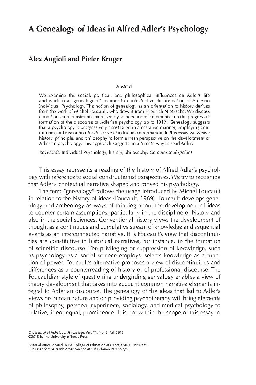 Adlerian psychology and privilege pdf