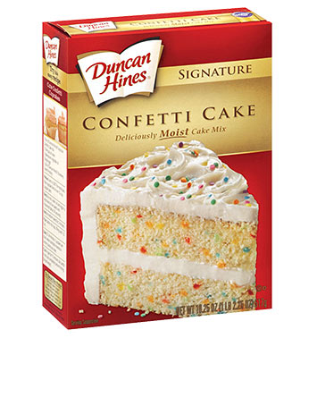 duncan hines confetti cake mix instructions