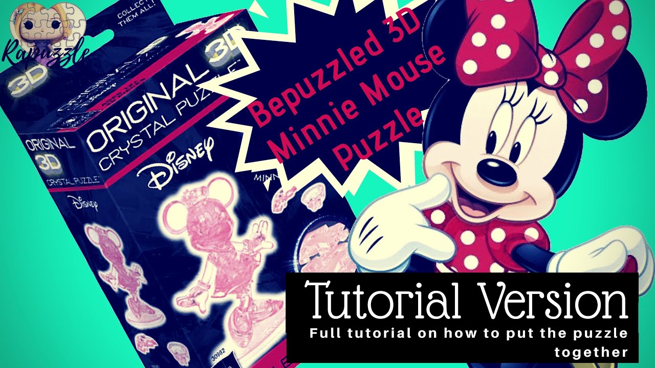 minnie mouse 3d crystal puzzle instructions