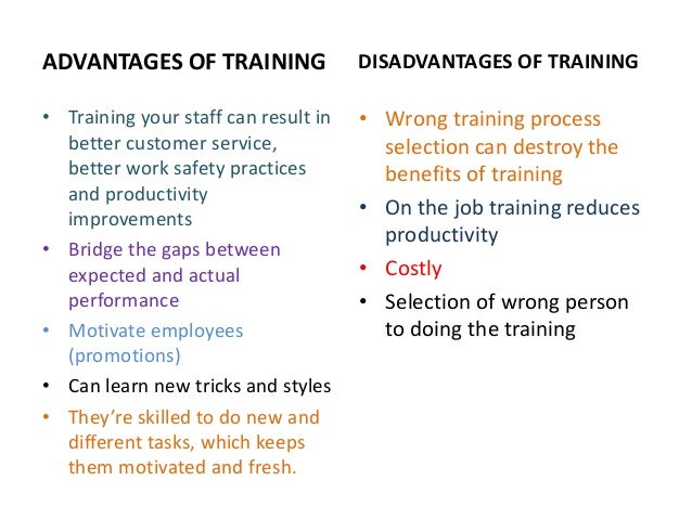 Advantages of training employees pdf