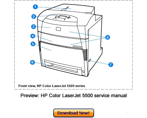 hp color laserjet 5500dtn manual