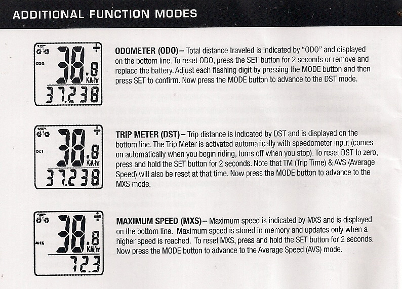 bell wireless bike speedometer instructions