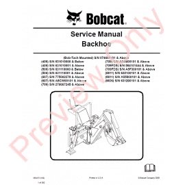 bobcat 709 backhoe service manual