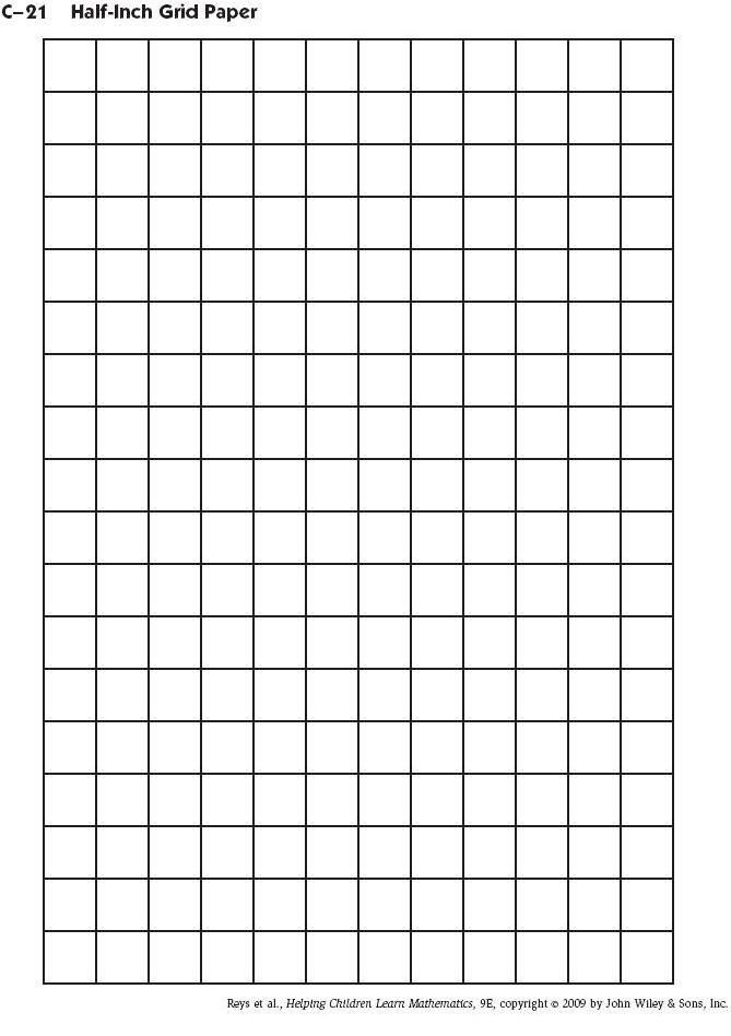 1 inch grid paper d