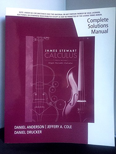 Complete solutions manual for single variable calculus