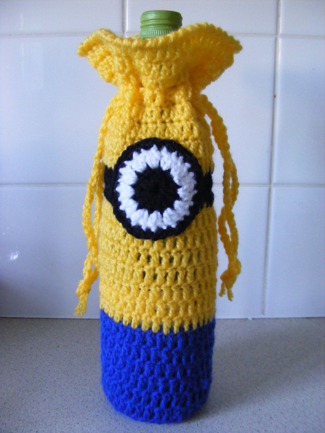 crochet bottle holder instruction to make