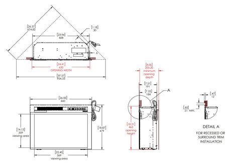 Electric fireplace installation instructions