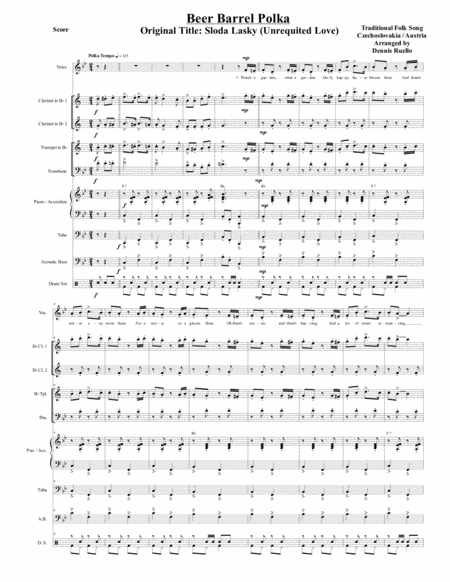 Beer barrel polka accordion sheet music pdf
