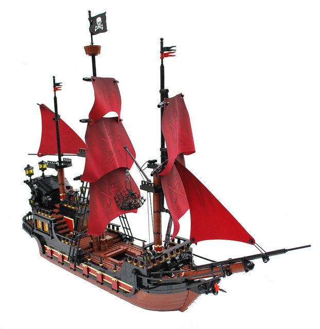 lego moc pirate ship instructions