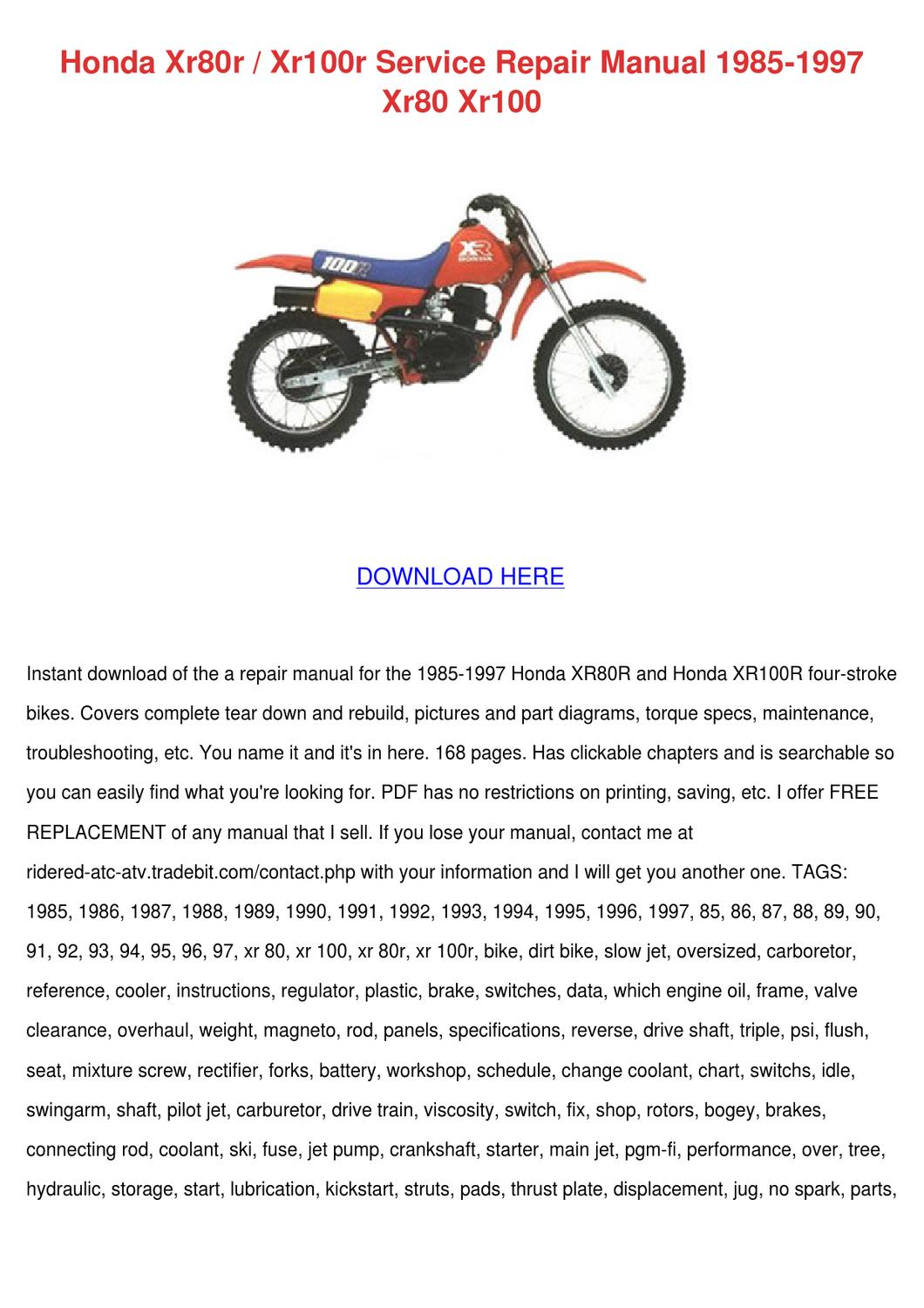 honda brake service manual pdf