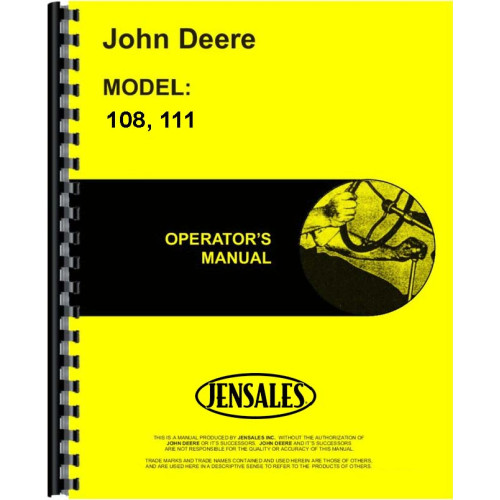 John deere 111 manual pdf