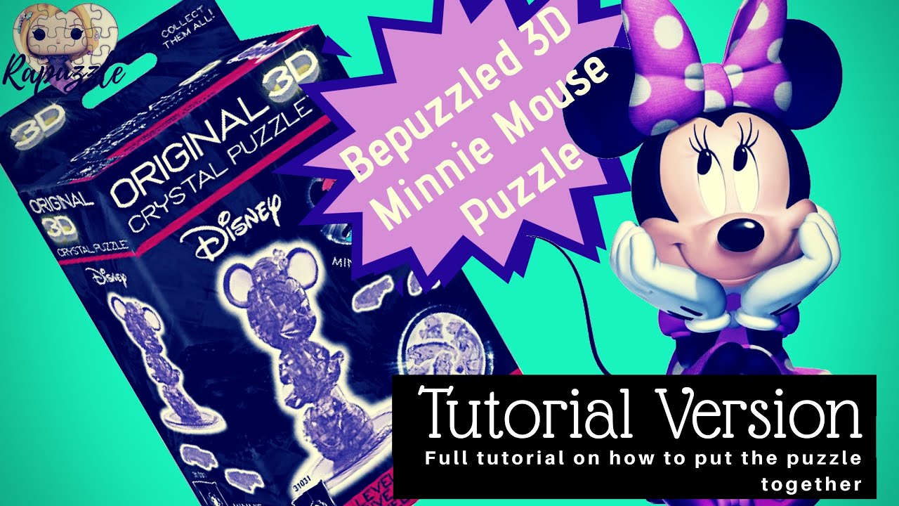 minnie mouse 3d crystal puzzle instructions