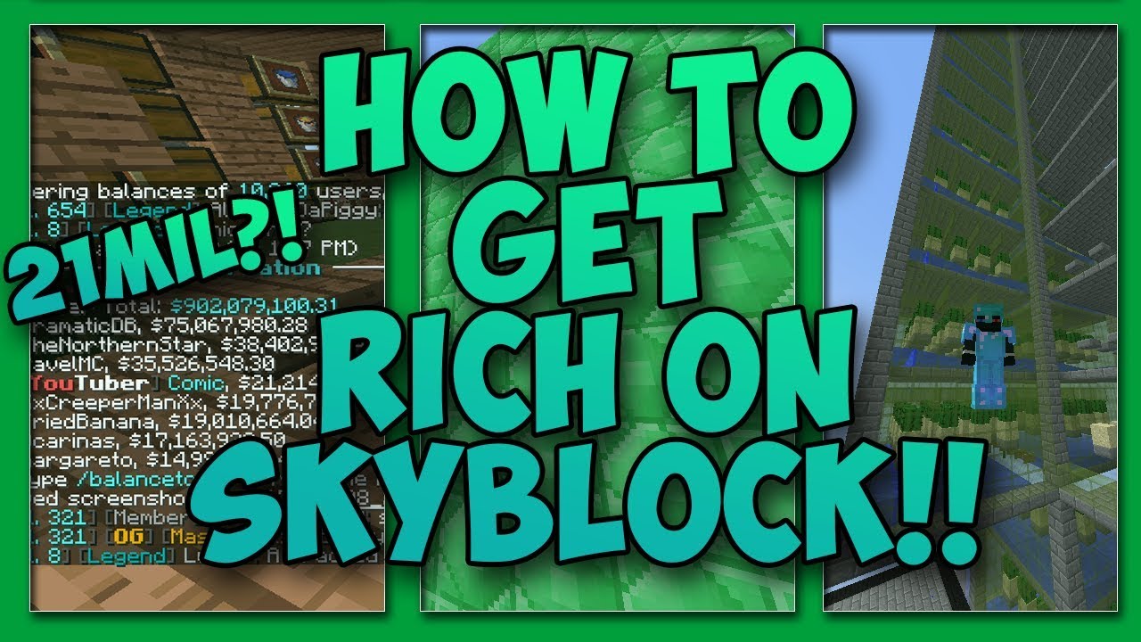 Skyblock how to get money skycade