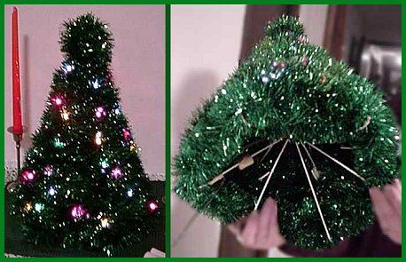 wire coat hanger christmas tree instructions